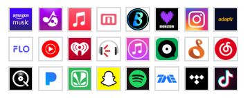 music sites sent to